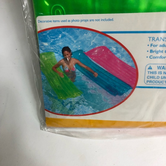 Pool Inflatable Air Mat Swim GREEN MAT Raft Water - Picture 8 of 13